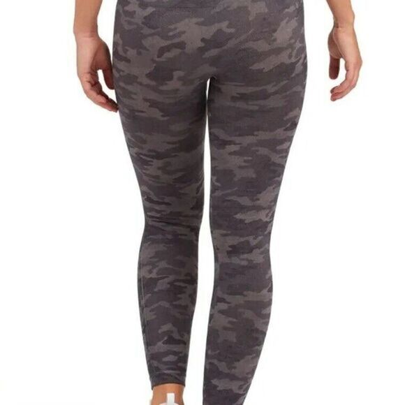 Spanx Look at Me Now Seamless Leggings FL3515 Grey/Heather Camo Size L - Picture 3 of 14